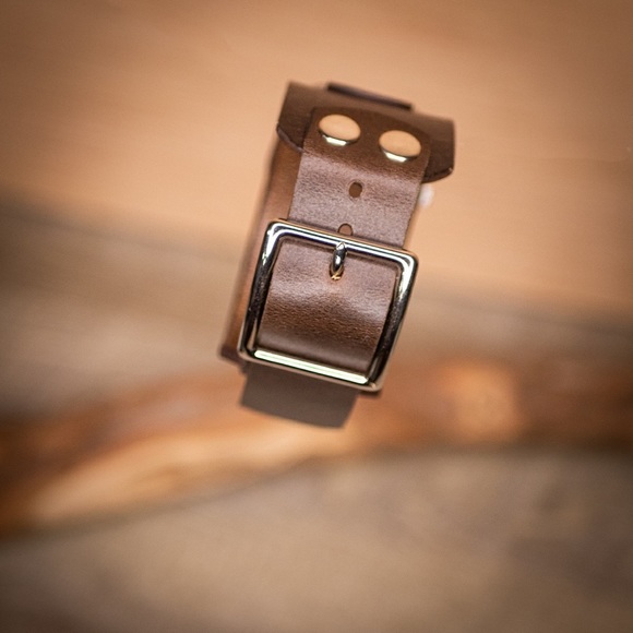 *HostvPick* Swiss army watch face with custom leather watch cuff new battery - Picture 3 of 5